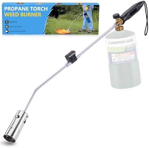 Ogräsbrännare för utsidan, brännare ogrä 80 000 BTU Trigger Start Grill ficklampa kolstartare