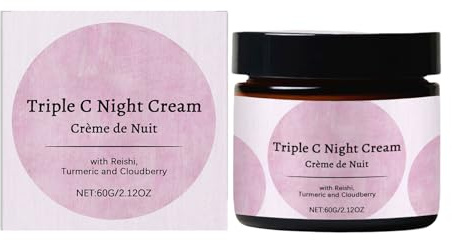 Crème de nuit pour femme - Crème anti-matité pour un teint éclatant, hydratant et éclaircissant - Soin du visage léger pour routine de nuit - Utilisation quotidienne