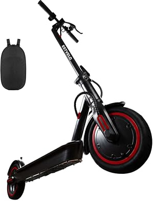 ESTVELO 8,5'' Luftreifen E-Scooter mit APP, Doppelbremsen Und Kinetische EnergierüCkgewinnungssystem, Bis Zu 30km Reichweite & 120Kg Traglast, mit StraßEnzulassung (187.2Wh-20KM Range+Taschen)