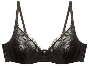 YAMAMAY - Reggiseno Balconcino, Donna, Nero