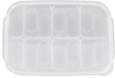 YARNOW Incubateur D'œufs Professionnel Facile à Gérer pour Reptiles Blanc en Plastique Léger 14 Compartiments pour Éclosion de Lézards et Animaux Domestiques