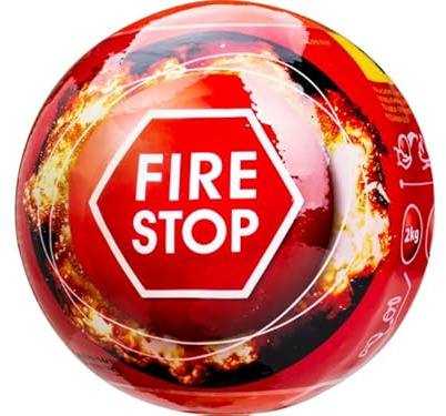 Estintore automatico Fire Stop 2 kg, classe A, B e C, diametro 16,5 cm, copertura 5 m³