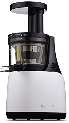 Biochef Synergy Slow Juicer - Cold Press Blender for Fruits and Vegetables, Cold Press Juice Extractor, EPT Technology and Silent Operation White