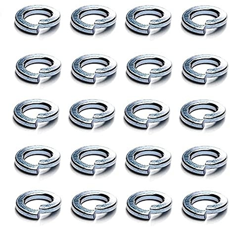 Merriway BH04869 (40 Pcs) Split Lock Spring Washer Steel M10 - Pack of 40 Pieces