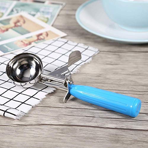 Disher,mango antideslizante para alimentos,mango para helado,control de porciones,mango y tamaño de 9 colores diferentes,acero inoxidable,utensilios de restaurante para helado(5.7CM)