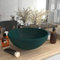 WIFESE Luxus-Waschbecken Rund Matt Dunkelgrün 32,5x14 cm Keramik Aufsatzwaschbecken Eckig Badezimmer Möbel Handwaschbecken für Waschraum Sein Badezimmer Modernes & Elegantes Look Luxuriöse Design