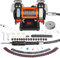 VEVOR Macchina Lucidatrice da Banco 50W Velocità 3590 giri/min 3 Mole per Lucidatura Gioielli Metalli Pietre, Lucidatrice per Gioielli da Banco Doppia Testa Altezza Centrale 7 cm di Motore Brushless