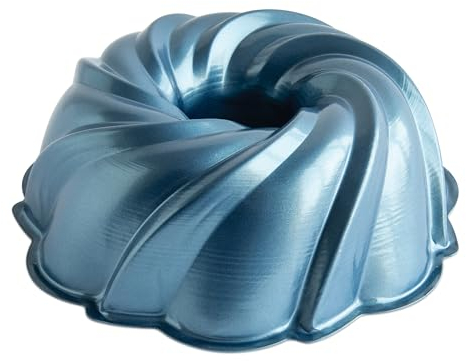 Nordic Ware Formed Swirl Bundt, 10 Cups, Twilight Blue