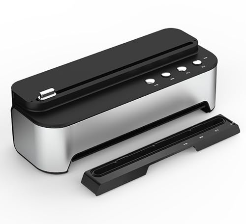 Macchina Per Sottovuoto, Aspirazione Forte 65Kpa, Piccola Macchina Per Sottovuoto Domestica In Acciaio Inossidabile, Conservazione a Prova Di Polvere, Configurazione a Doppia Pompa, Leggera E Adatta