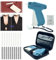 WLZP Stitchy Quick Clothing Fixer, Mini Stitch Gun for Clothes, Clothing Stitch Tagging Gun with Case,Stitchy Tool with 5 Needles,1000 Black & 1000 White 5mm Micro Fasteners