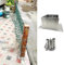 CMYUN Fence Post Base with Concrete Anchor ＆ Wood Screw, Square Metal Railing Support Kit, Garden Yard Farm Post Bracket Stands, Pergola Mailbox Post Guard(105x105mm(4.13x4.13in))