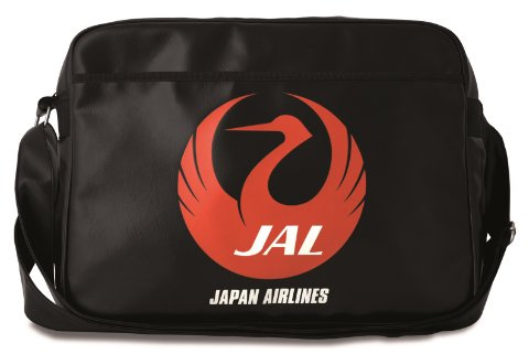 Logoshirt® Japan Airline I JAL I Logo I Umhängetasche I Schultertasche I Retro-Sporttasche I Kunstleder I Querformat I blau I Lizenziertes Originaldesign