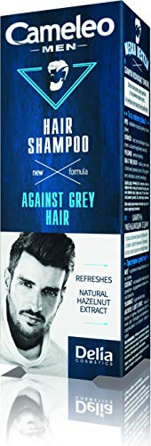 Cameleo für Männer - Haarwaschmittel gegen graues Haar - Natürlicher Haselnuss-Extrakt - Farbschutz - erfrischt und reinigt Haar & Kopfhaut - 150ml