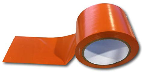 UNIVERS GRAPHIQUE 24 Ruban Adhésif Bâtiment Orange Pare Vapeur, isolant et masquage PVC Orange rouleau de 75 mm x 33 mètres