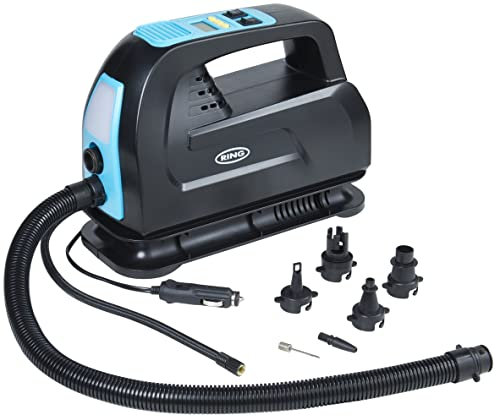 Ring Automotive RTC5500 2-in-1 Digital Tyre Inflator & Air Pump; auto stop, memory, deflation mode and LED light