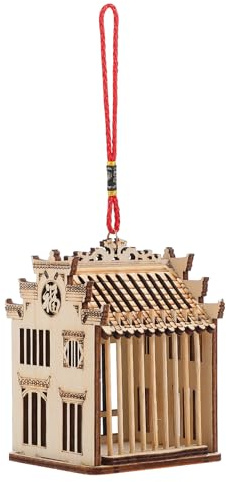 1Pc Wooden Grasshopper Cage, Cage Small Wooden House Reptile Feeding Box Wood Ideal for Storage and Transport