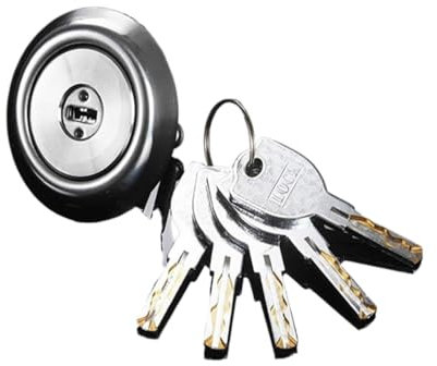 Serratura a cilindro Euro Thumb Turn Serratura a cilindro europeo, serratura a cilindro di sicurezza Serratura in rame Sostituisci cilindro a cilindro Cilindro tondo universale Serratura for porta in