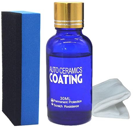 Xistuoz Revêtement Céramique Voiture, 9H Ceramic Coating Car, Anti Rayures Hydrophobe Protection Peinture Carrosserie, Ajouter la Brillance 30ml