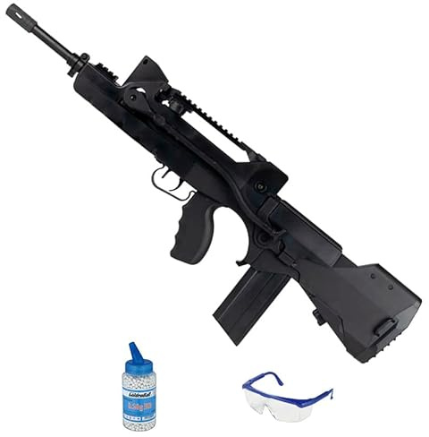 Cybergun Famas Valorise AEG électrique (6mm) | Pistolet de Airsoft (Billes en PVC) Calibre 6mm + Chargeur 0,20g + Lunettes de protection