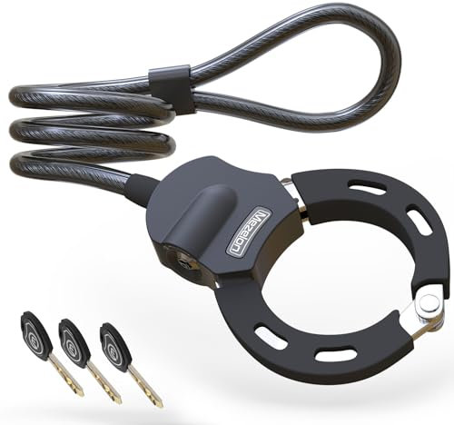 Mezelon Electric Scooter Lock, 100cm/13.5mm Heavy Duty Bike Cable Lock and Keys, Bicycle Lock, Scooter Locks Anti Theft for Scooter, Bicycle, E-Bike, Stroller and Motorcycle