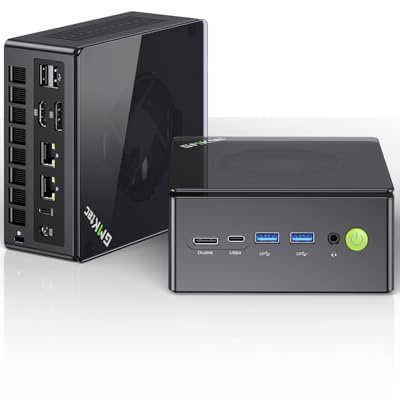 GMKtec Gaming Mini PC K8 Plus AMD Ryzen 7 8845HS (8C/16T, hasta 5,1 GHz) 32 GB de RAM DDR5 1 TB SSD, Ordenador de Escritorio Oculink/Dual Nic 2,5G/WiFi 6E/BT5.2/HDMI 2.1/USB4/USB3.22 + USB2.0