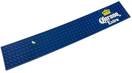 Bar Rail Mat Compatible with Corona Extra Beer - Professional Drip Mat - Officially Licensed - 23.5 x 4 Inches