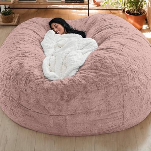 Housse De Fauteuil Bean Bag Velours Zipper Extensible sans Garnissage Facile À Laver Gaming Adulte Adolescents Salon Bureau,G,130 * 60cm