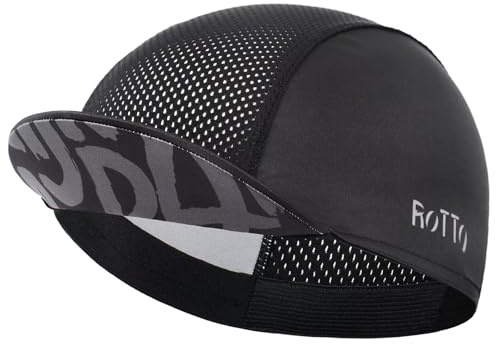 ROTTO Fahrradmütze für den Sommer Leichtgewichtige kühlende Helmkappen mit Sonnenschirm Visor Radsportmütze Atmungsaktiv Schweißabsorbierend