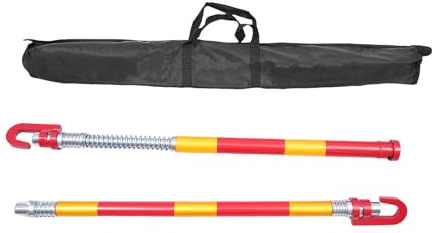 Barra de remolque de acero para coche con bolsa de transporte, longitud de remolque 187 cm, fuerza de tracción máxima: 2T/4409.25lbs