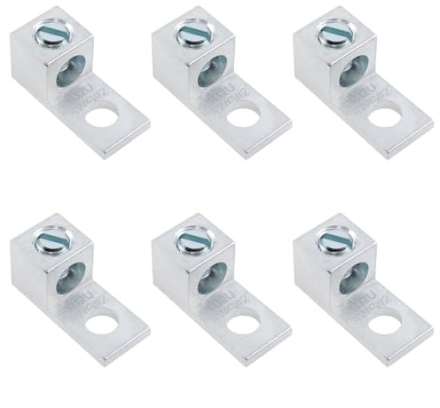XZW 1-Hole Aluminum Alloy Mechanical Terminal Blocks 6PCS