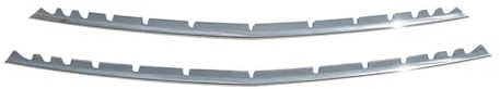 OMAC Listón para parrilla de radiador compatible con Mercedes Vito W447 2014-2019, cromo, 2 unidades