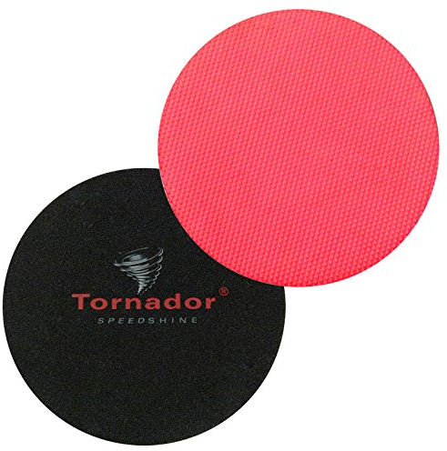 Brestol Tornador Speedshine 2er Set 150 mm - Polierscheibe Polierpad Polierhaube Polierteller Polierknete Reinigungsknete Auto-Lack-Knete Lackknete Clay Pad - entfernt Baumharz Insekten u.v.m.