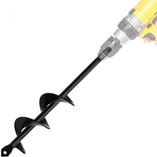 Garten Spiralbohrer Ø40mm Länge220mm Garten Schnecken,Erdbohrer für Bohrmaschine,Pflanzbohrer,Garten Bohrer,Pflanzbohrer für Akkuschrauber,Bodenbohrer Blume Pflanzgefäße Schnecke zum Löcher Graben