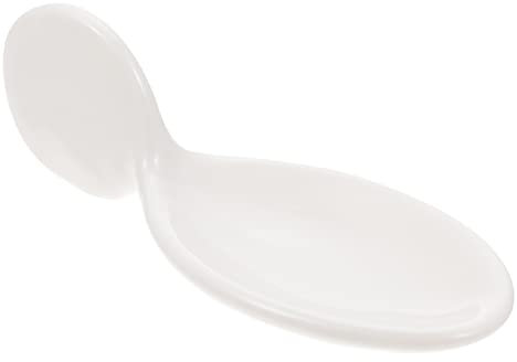 Yardwe 1pezzi Cucchiaio Ceramico Per Cibo Gourmet Cucchiaio Per Caviale e Fegato Oca Design Elegante e Facile Da Pulire Per Uso Quotidiano e Occasioni Speciali