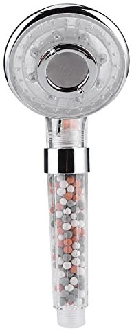 Yuecoom Led Negative Ion Showerhead, Handheld Filtered Shower Head with Three Colors Lighting Automatic Power Generation, LED Showerhead Filter for Bathroom