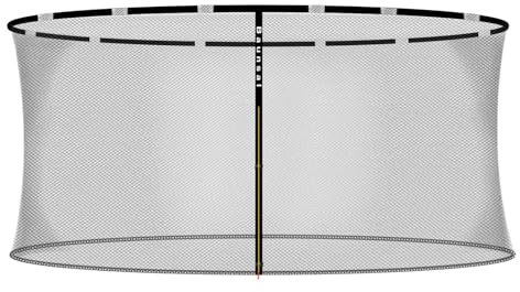 Baunsal® Trampolin Sicherheitsnetz Ø 427 cm (FGIS) für 12 Netzstangen Netzhöhe 180 cm Ersatzteile Netz Schutznetz Kindertrampolin Ersatznetz Gartentrampolin Outdoor