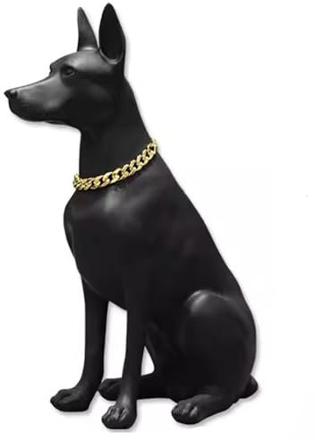 Maniquí Perro de Maniquí de Fibra de Vidrio Realista con Collar, Figura de Mascota de Cachorro de Animales Vívidos para La Fiesta Temática del Ganado, Minorista/Recolección Manikin Torso (Color : Bl