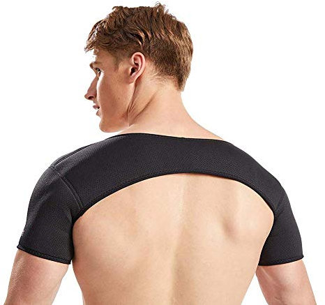 Supporto per spalla doppia, in neoprene, per sollevamento pesi, per la massima protezione e comfort
