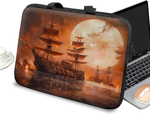 Custodia universale per laptop da 10 pollici con maniglia e cerniera, borsa a tracolla per tablet da 7-10 pollici, borsa a tracolla per iPad/Notebook/eBook/lettori, barca a vela
