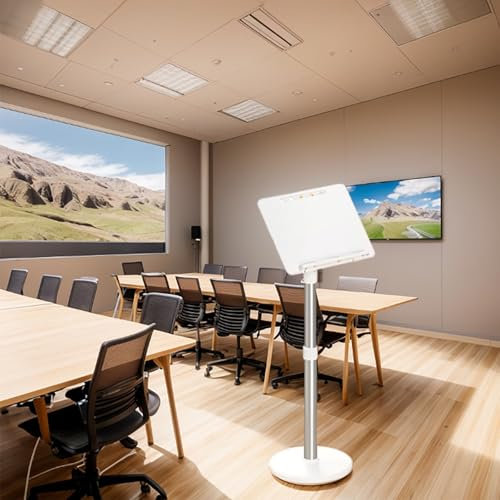 LLYLAFDC Rednerpult Klappbar Metallstange, Rednerpult Höhenverstellbar, Stehpult Laptoptisch, Multi Funktion Kanzel Für Moderne Klassenzimmer Musik Konzert Hochzeit(130cm)