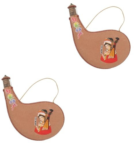 MAGICLULU 2 Piezas jarra de vino vacío filtrar cerveza plegable dispensador bolsa bota decorativa bolsa bota para vino accesorio de rendimiento de baile bolsa de bota al aire cuero