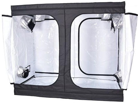 Grow Tent 240 x 120 cm Lined 4 x 8 foot Hydroponics Grow Room Box 600D HIghly Reflective Premium Grow Box