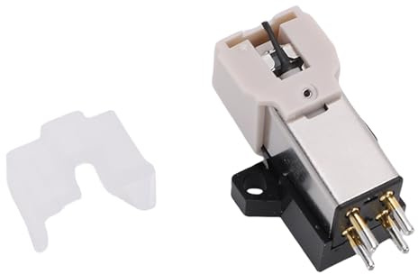Ausla Magnetisk Skivspelare Pickup för AT3600L, Rörlig Magnet Pickup med Stylus, Kompatibel med AT LP60, Vit