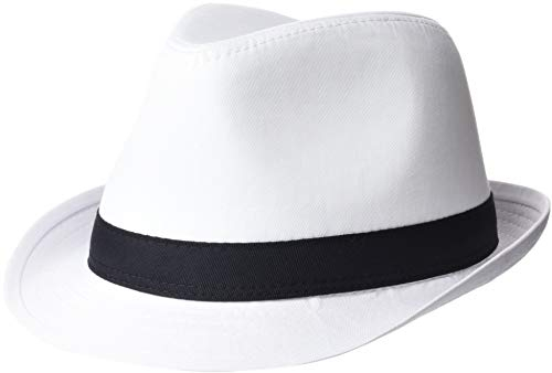 Beechfield - Borsalino, B630.WHI-BLK.1SM, Mehrfarbig, B630.WHI-BLK.1SM Small/Medium
