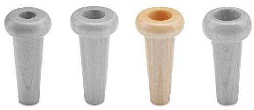 Lechgold ADA3 Adapter Alphorn für Bariton- und Posaunenmundstück (mit kleinem Schaft, auf Alphorn mit Bariton- oder Posaunenmundstück spielen) Ahorn