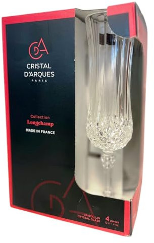 Longchamp Sektglas 12cl Kristallglas 4er Set Champagnerglas