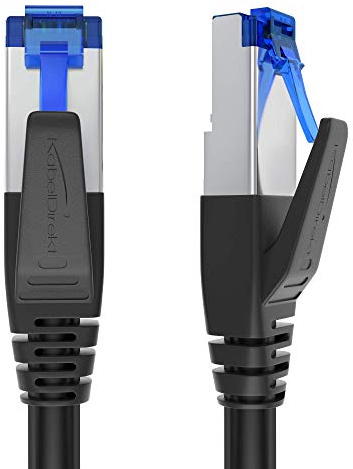 KabelDirekt – Cable Ethernet Cat 7 – 2x10m 10Gbit/s