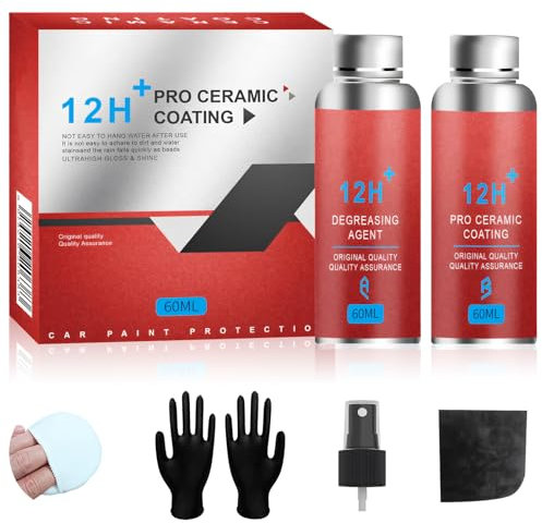 2024 Graphene Ceramic Coating - Sellador de cerámica 12H para coche, 10 años de protección, ultra brillante y extremadamente hidrofóbico, pulido de coche, nano sellado de coche, sellado en aerosol de