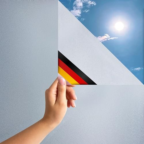 MARAPON® Pellicola per finestra opaca dall'esterno [0,445 x 2 m] con eBook e istruzioni video (lingua italiana non garantita), pellicola protettiva per finestra, pellicola in vetro smerigliato