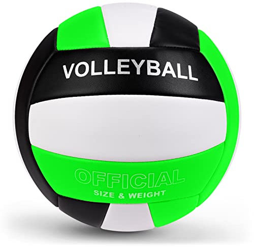 Dakapal Offizieller Volleyball in Größe 5 für den Innen- und Außenbereich, weicher Sandvolleyball für Anfänger, Teenager und Erwachsene (ohne Pumpe)